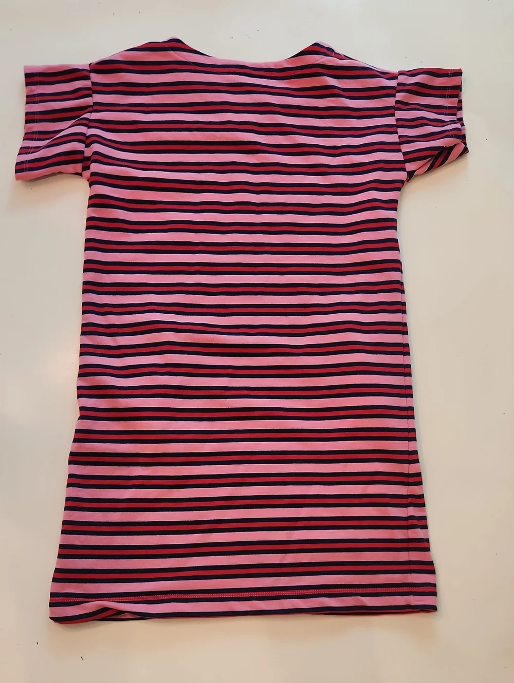Gymboree Pink Red Stripe Dress Large 10 12